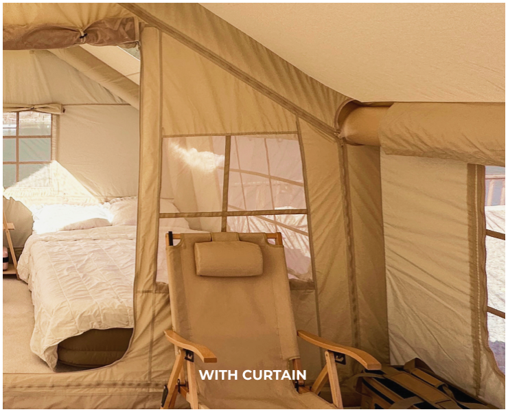 One-bedroom, one-living room family deluxe inflatable tent