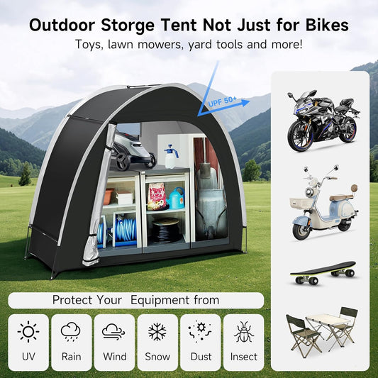 Outdoor Portable Bicycle Storage Shed