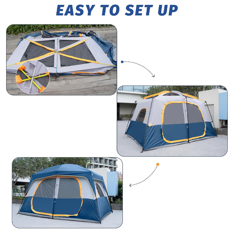 5-8 Person Upright Outdoor Camping Tent