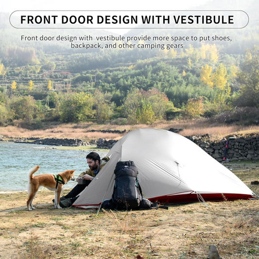 2-person Dome-shaped Lightweight Backpacking Tent