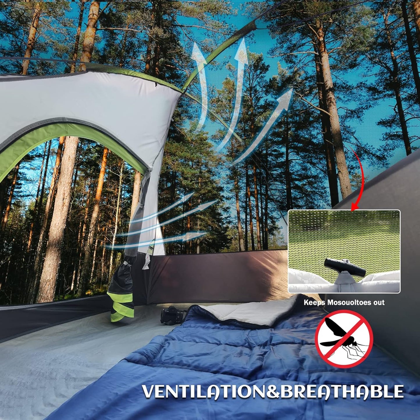 Portable Two-person Dome Camping Tent