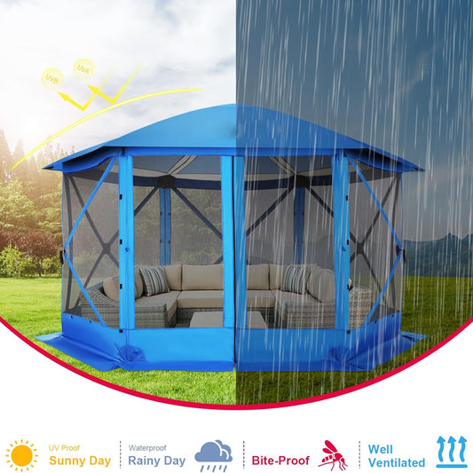 Pop-up 12x12FT Camping Tent / Backyard Gazebo