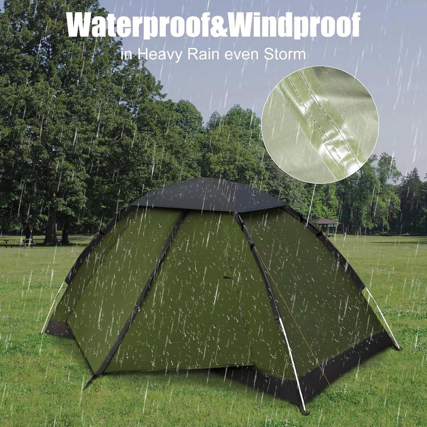 Lightweight Adult Waterproof Camping and Hiking Tent