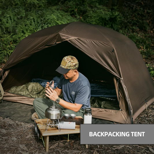 2-person Backpacking Tent with Sunshade