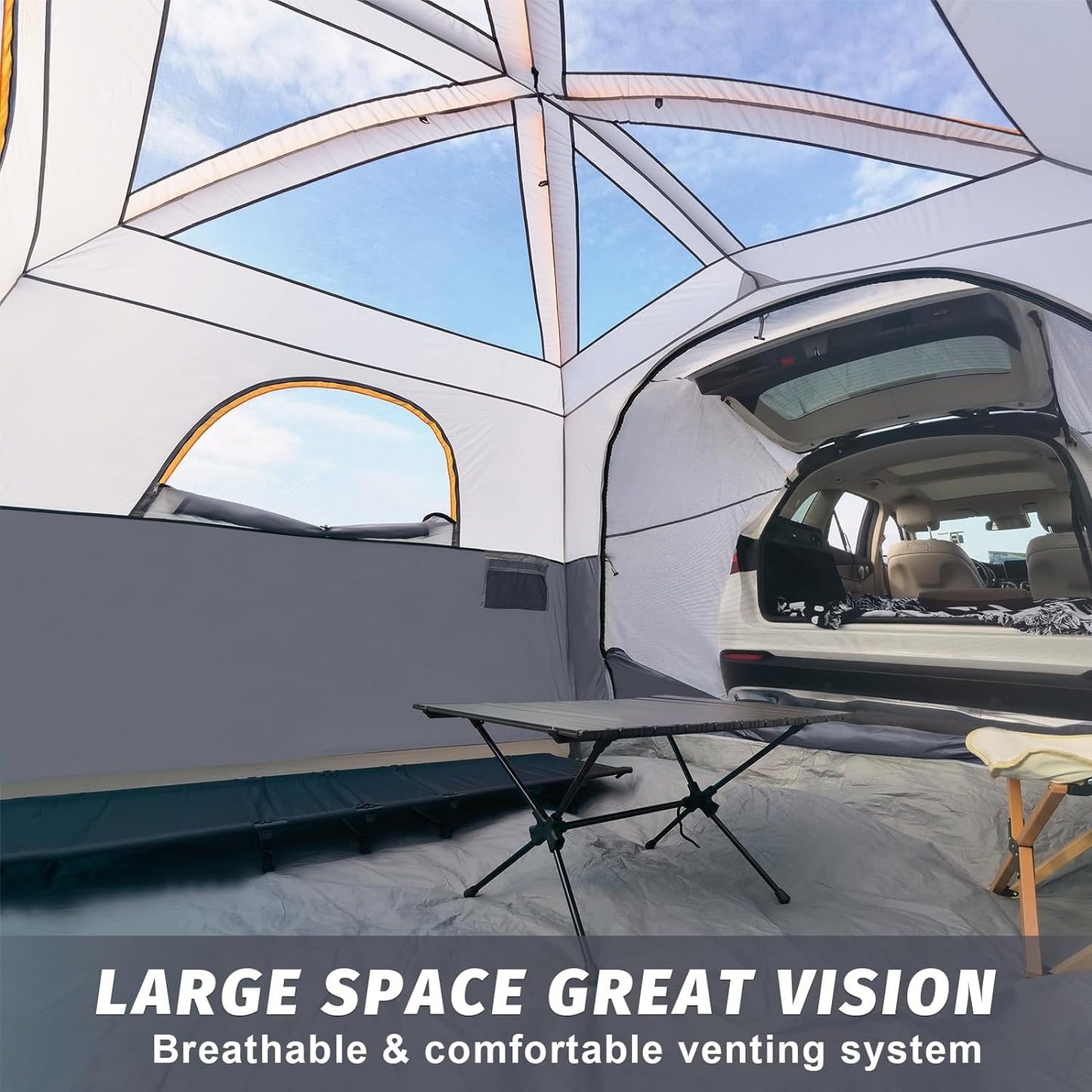 SUV Vehicle Tail Tent with Rainproof Cover
