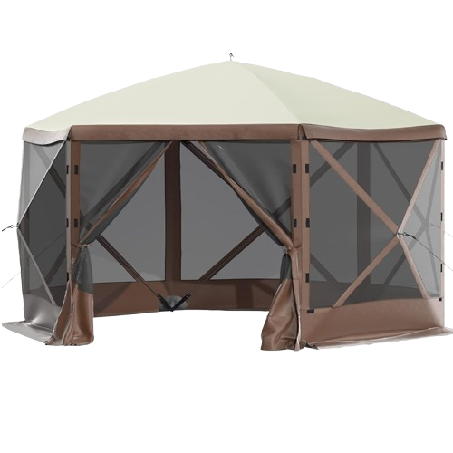 Large Outdoor Gazebo-style Mesh Tent