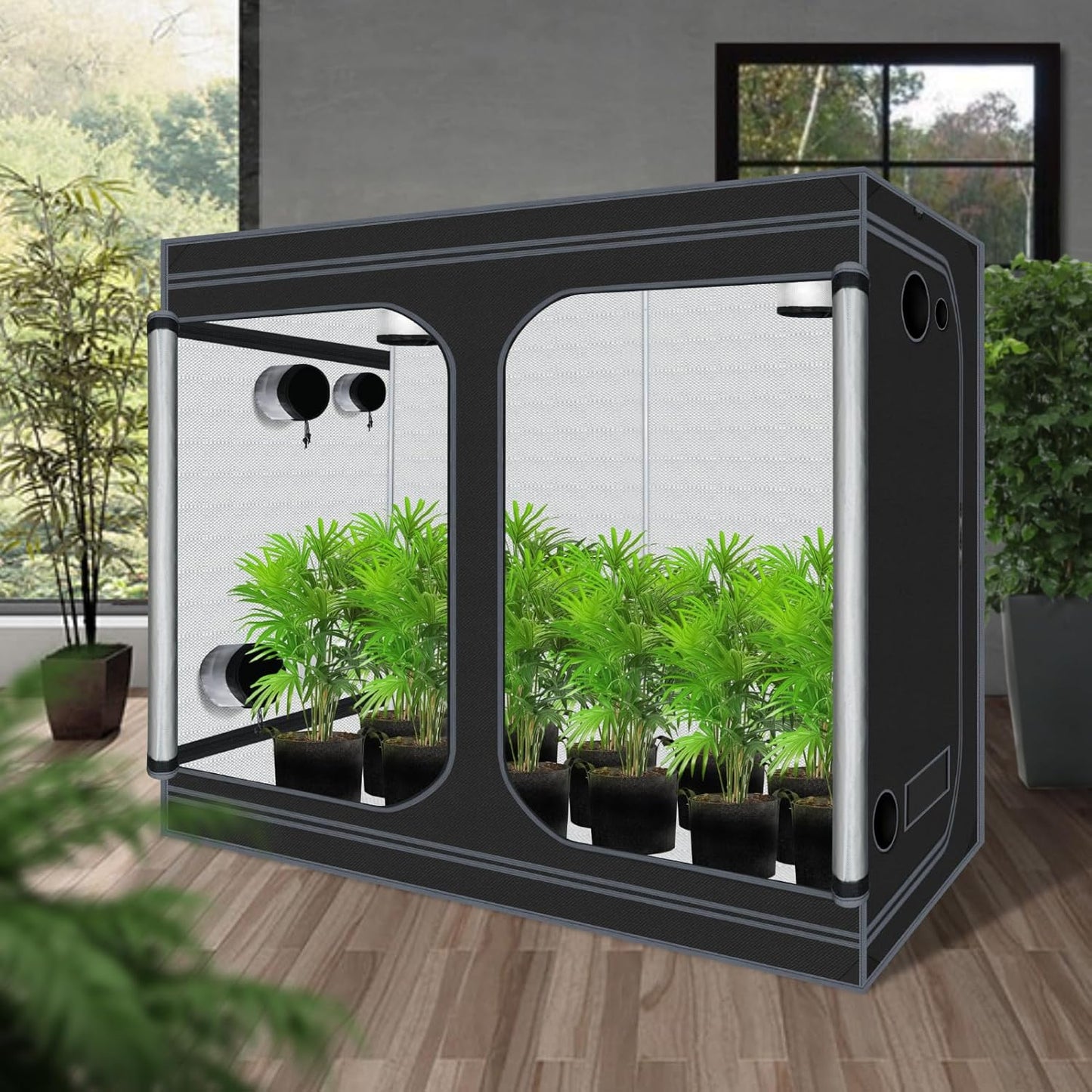 High-reflectivity Indoor Grow Tent + Removable Waterproof Floor Tray