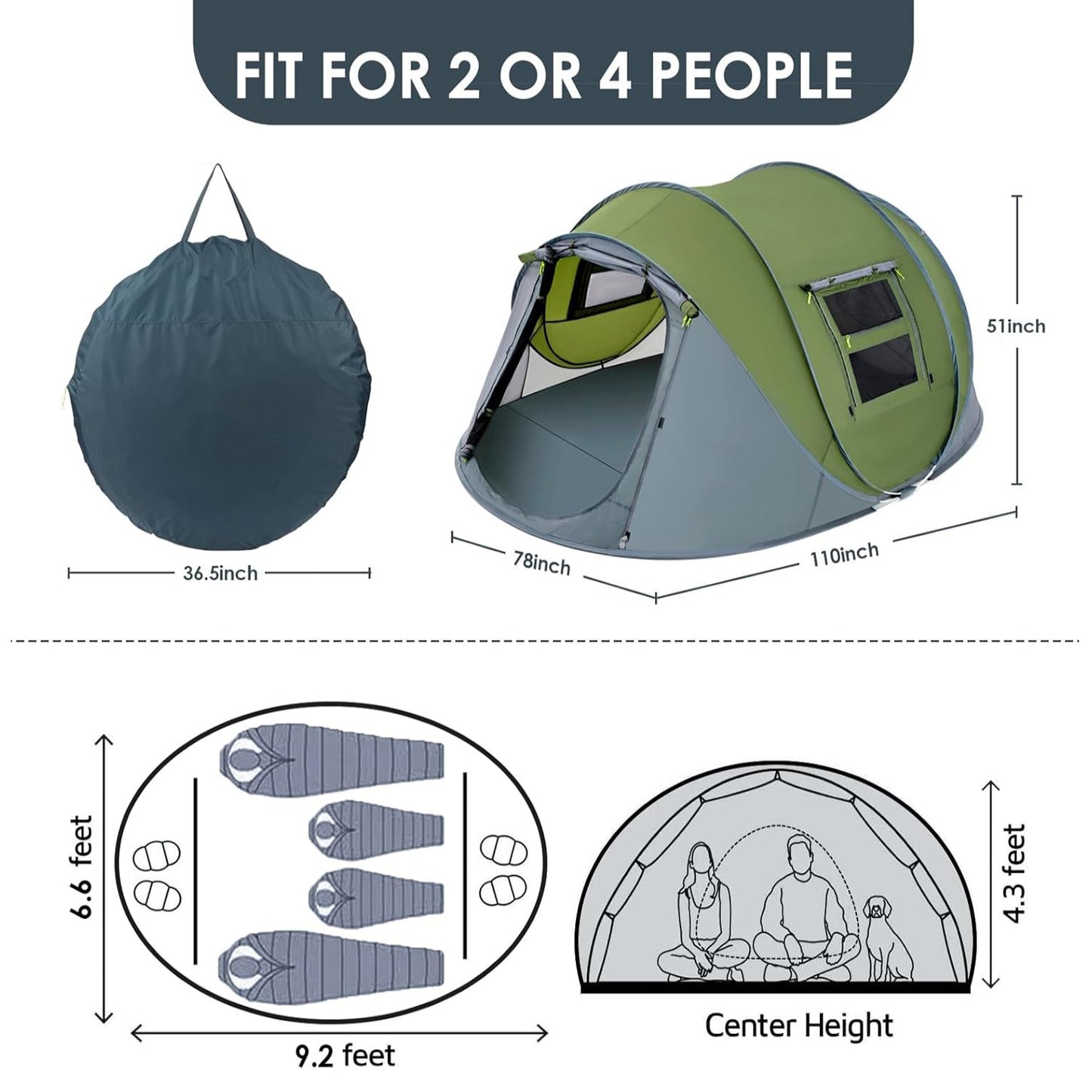 Double-door Outdoor Boat Tent