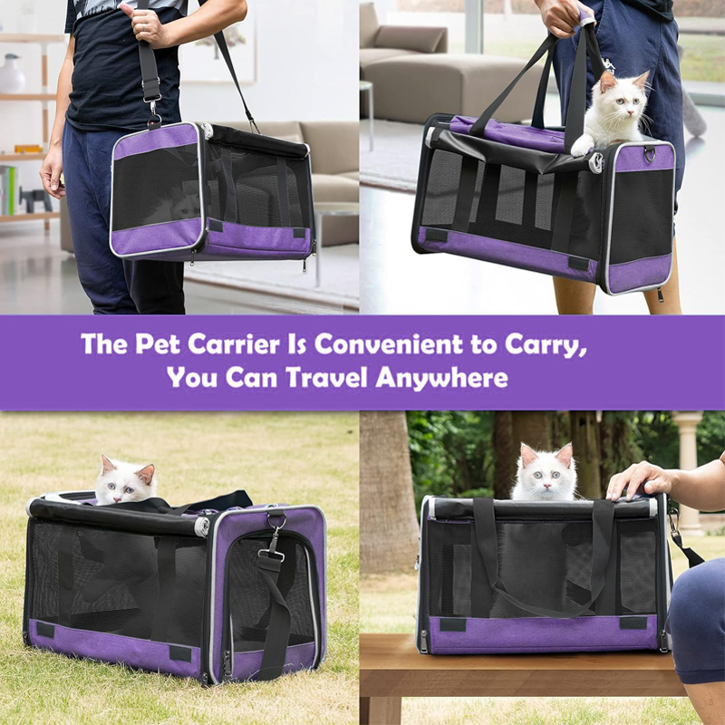 Portable pet travel carrier that can be carried on your back or by hand