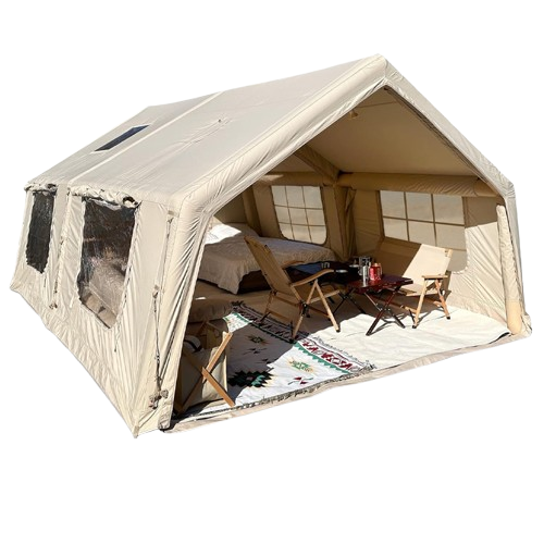 One-bedroom, one-living room family deluxe inflatable tent