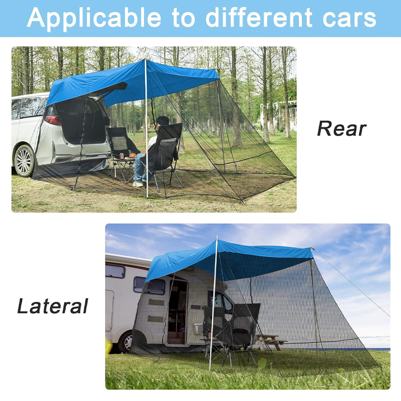 Mesh mosquito net version portable SUV rear tent