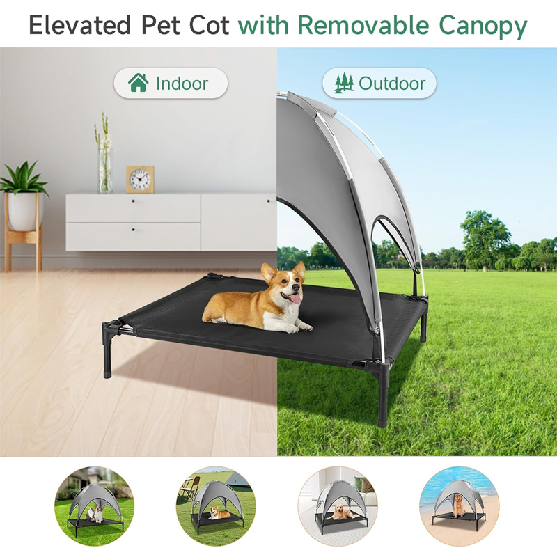 Raised Pet Tent with Sunshade