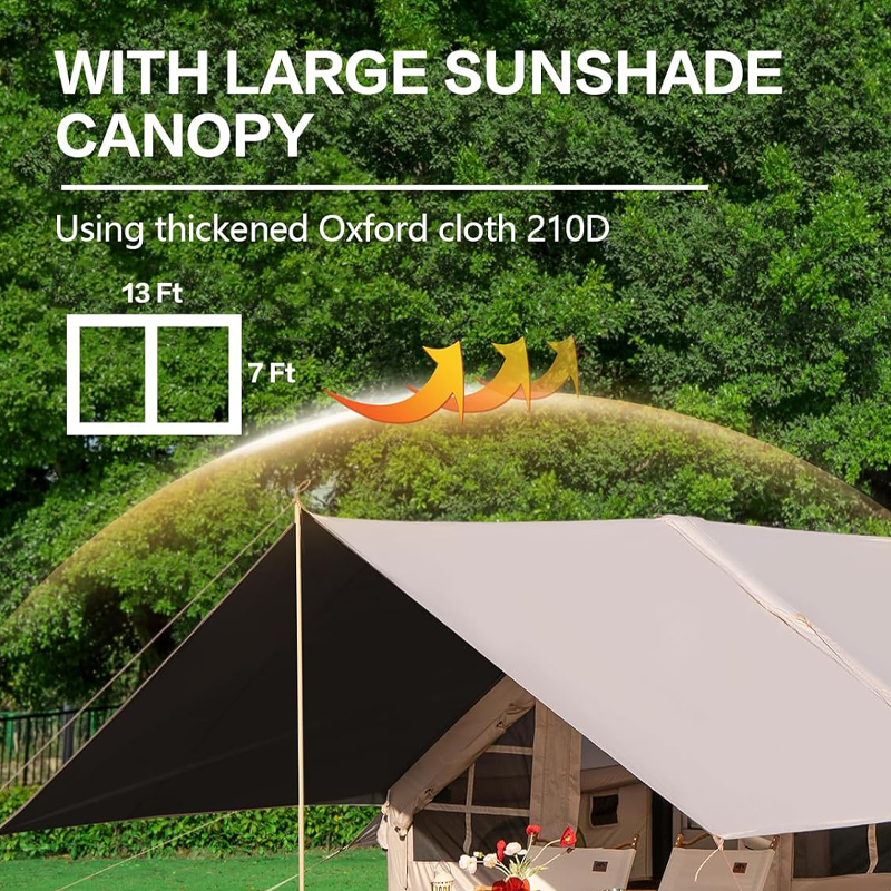 Four-season Oxford Cloth Inflatable Camping Tent With Manual Air Pump
