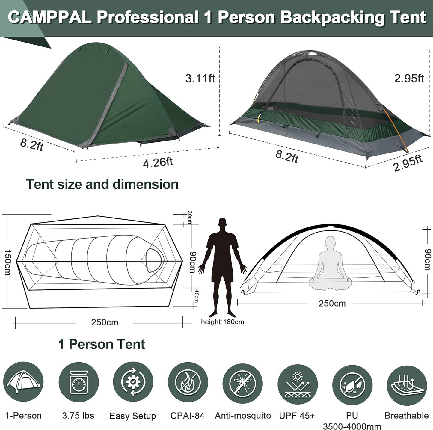 Lightweight Tent for Solo Hiking