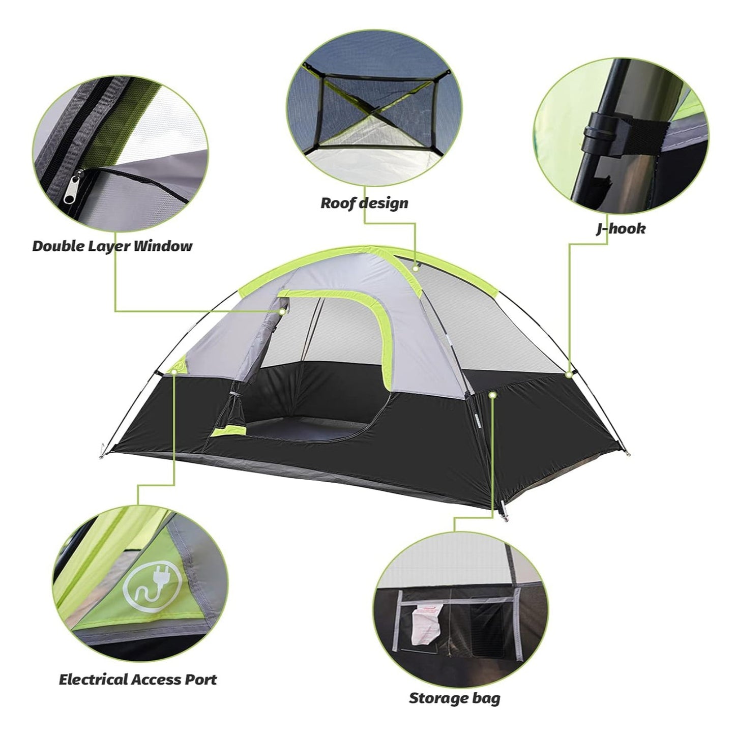 Portable Two-person Dome Camping Tent