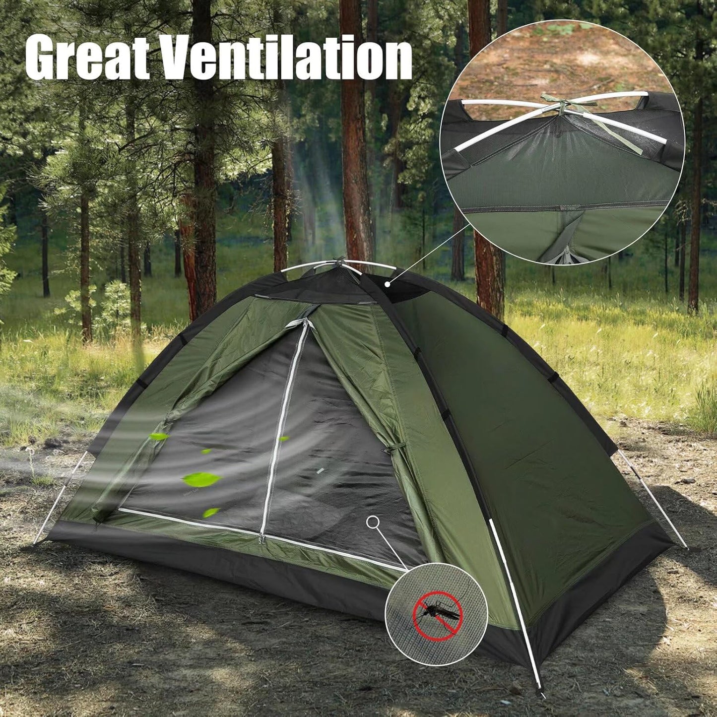 Lightweight Adult Waterproof Camping and Hiking Tent