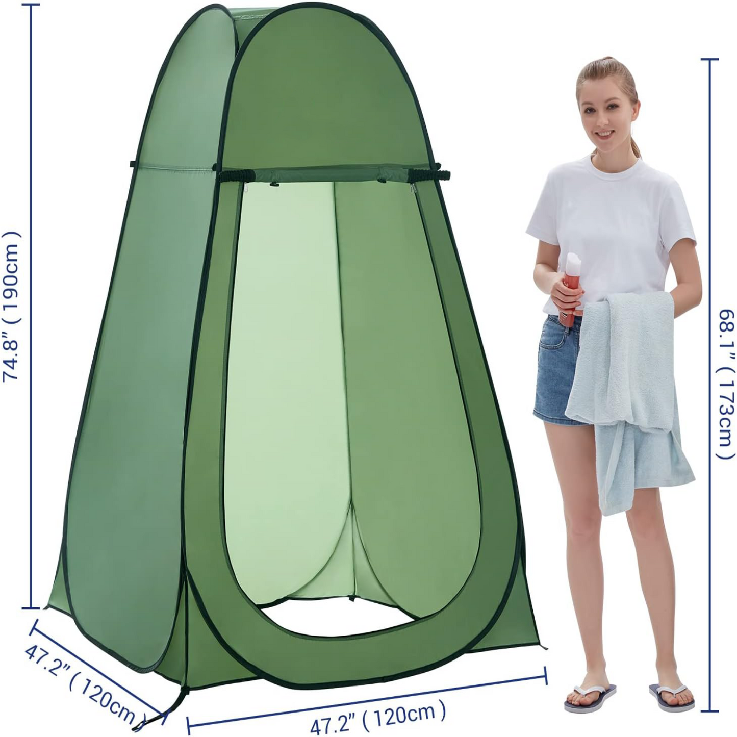 Portable Pop-up Single-person Shower Tent